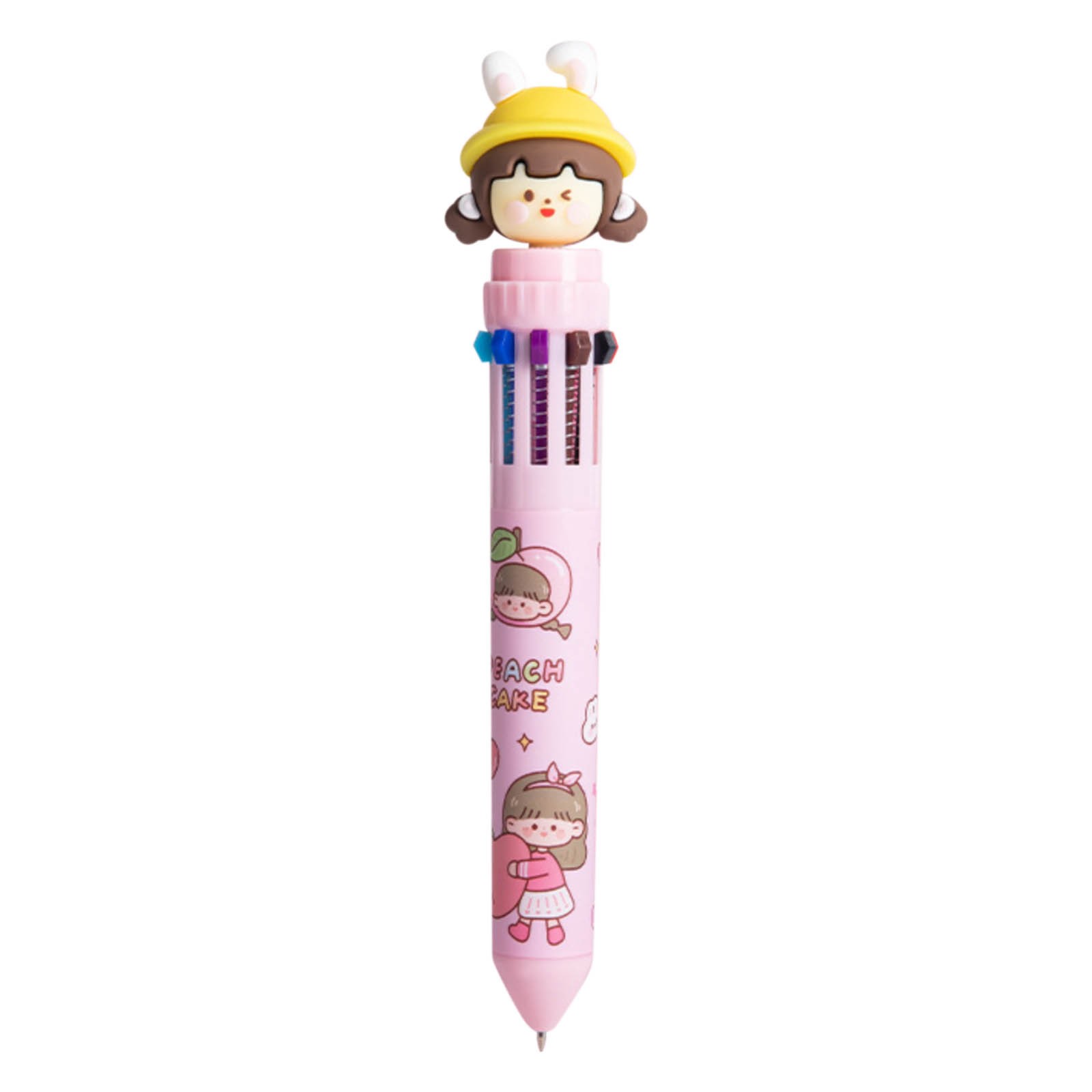Pens For Teachers Gifts Student Supplies 10 Color Ballpoint Pen Push ...
