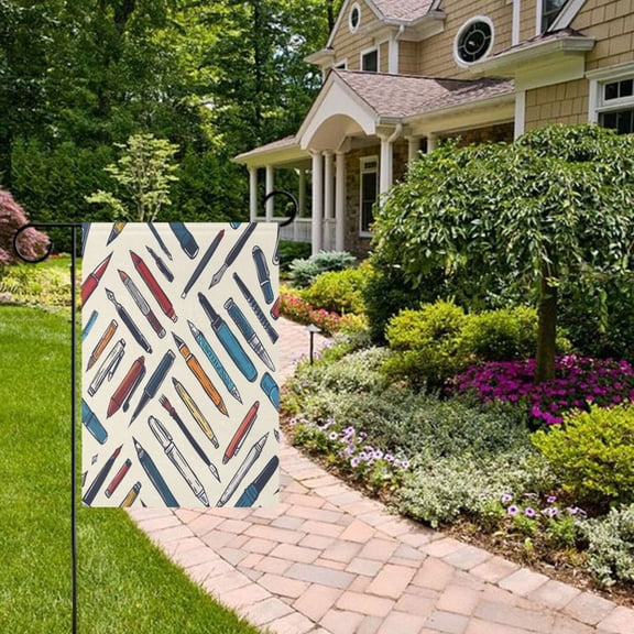 Pens Garden Flag Double Sided 12 x 18 Inch Outside Yard Decoration Outdoor Flag