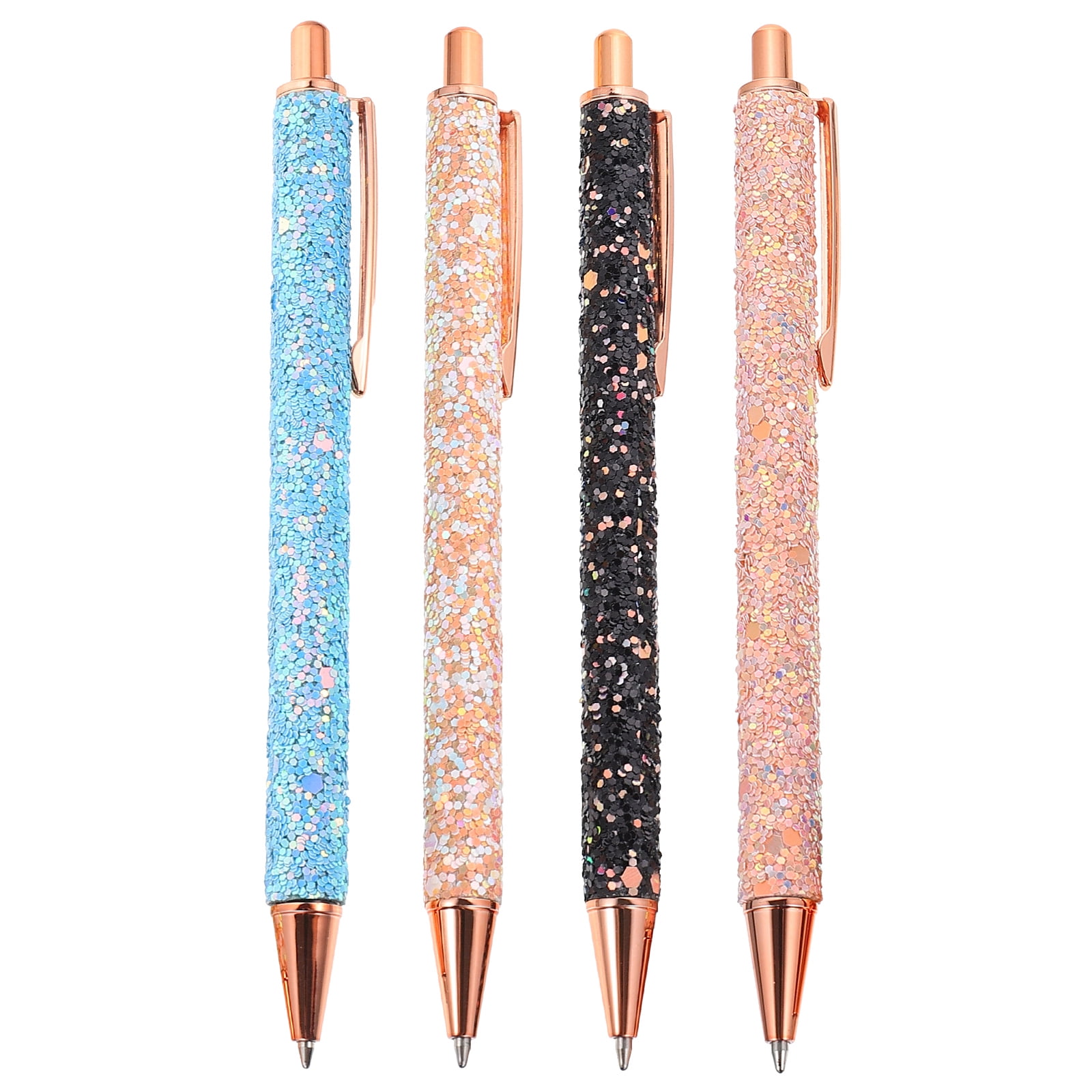 Pens Pen Gel Ballpoint Metal Writing Point Glitter Retractable