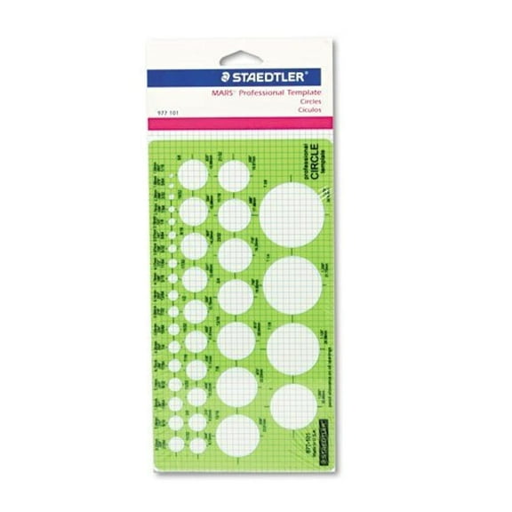Pens Small Circles Template, Green, Transparent, 41 Count