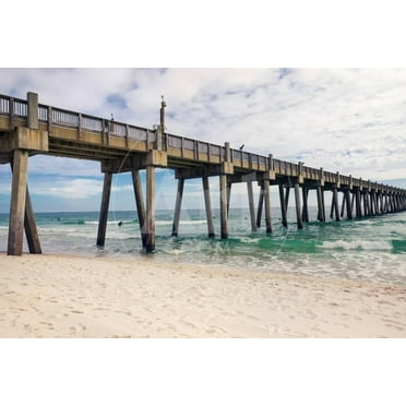 Pensacola Beach Fishing Pier, Florida, Unframed Photographic Print Wall Art by forestpath Sold by ArtCom