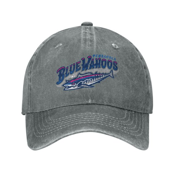 Pensacola Blue Wahoos Hat Adult Adjustable Classic Washed Casquette Cap Hat Baseball Cap