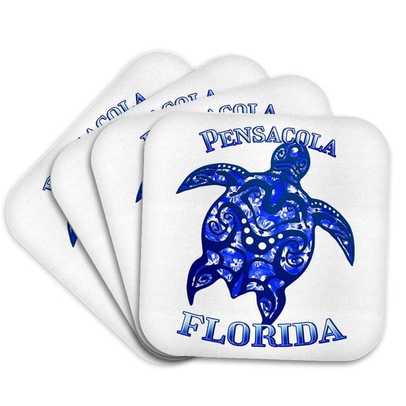 3drose, Pensacola Florida Sailing Nautical Anchor If You Love Boating., Set of 4 Coasters - Soft