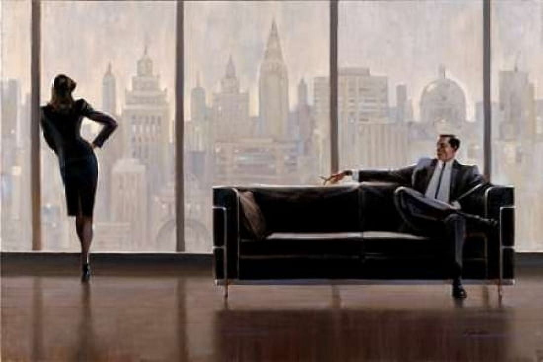 Pensive New York Canvas Art - Brent Lynch (20 x 28)