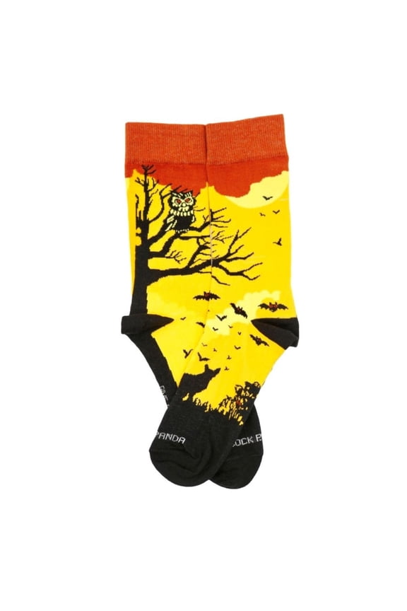 Pensive Owl Resting in a Tree Socks (Adult Small - Shoe Sizes 2-5)