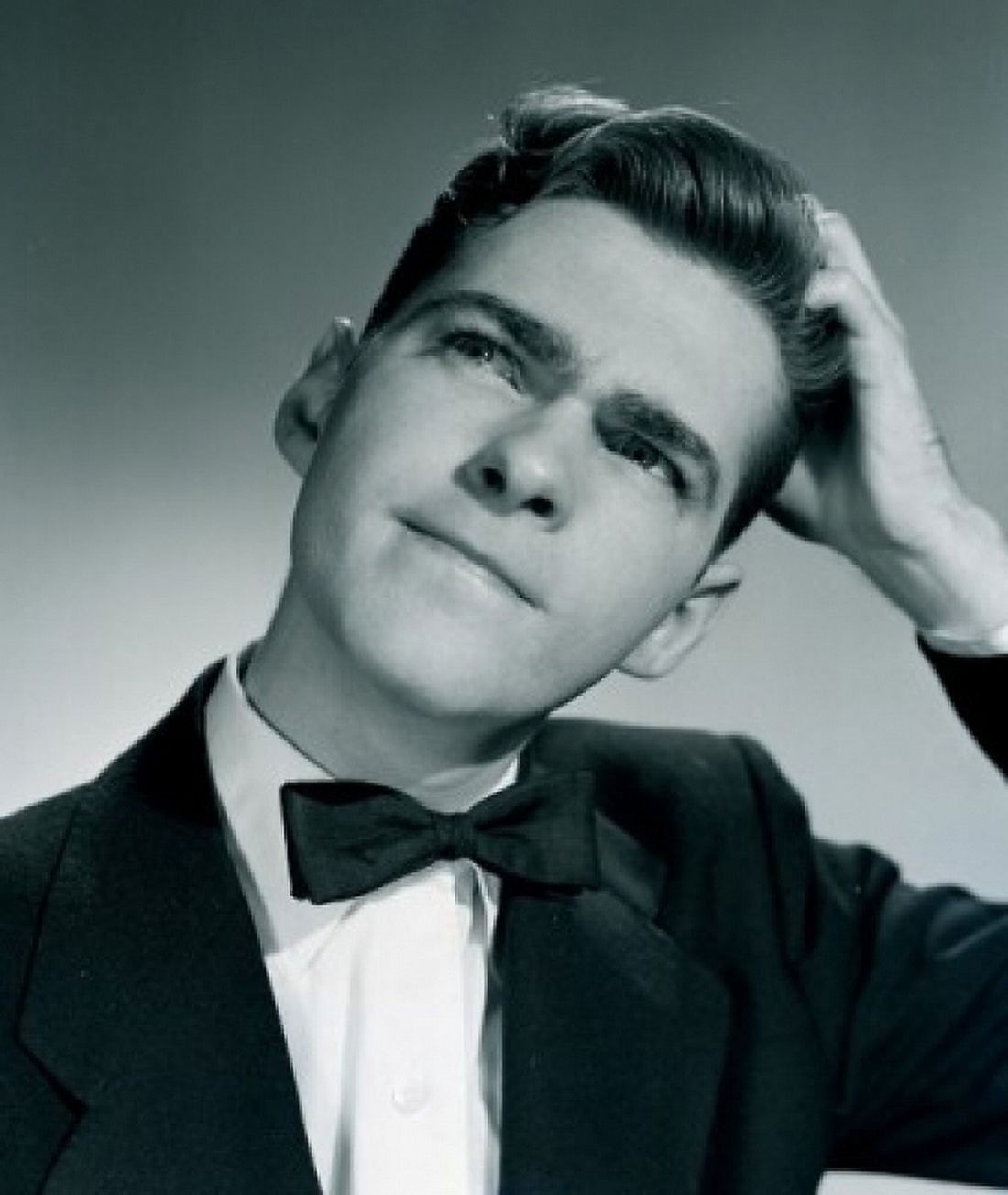 Pensive young man wearing dinner jacket Canvas Art - (24 x 36)