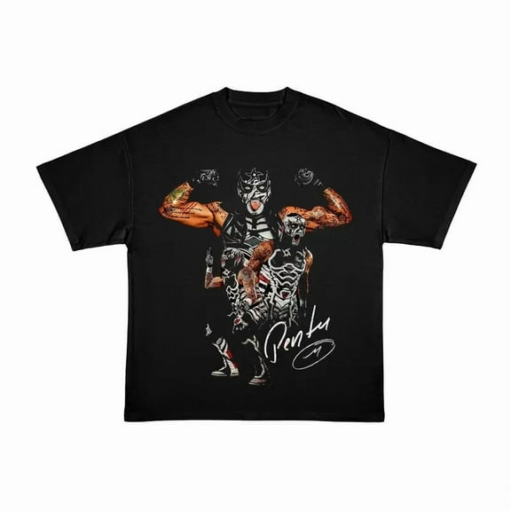 Penta Cero Miedo Wrestling Tee, Vintage Aew Pro Wrestling Shirt,Black Color,Size 2XL