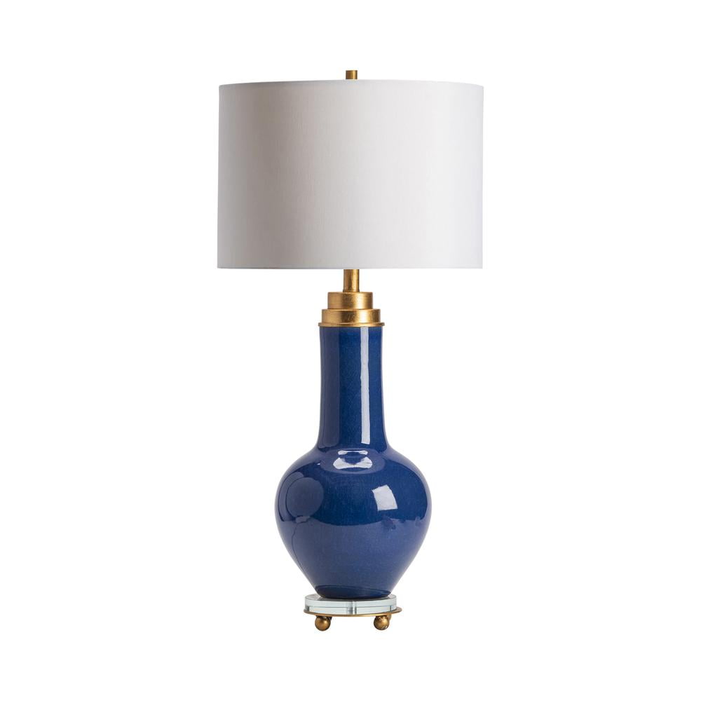 Penta Table Lamp Blue Ceramic 16x16x31.75" Modern Style
