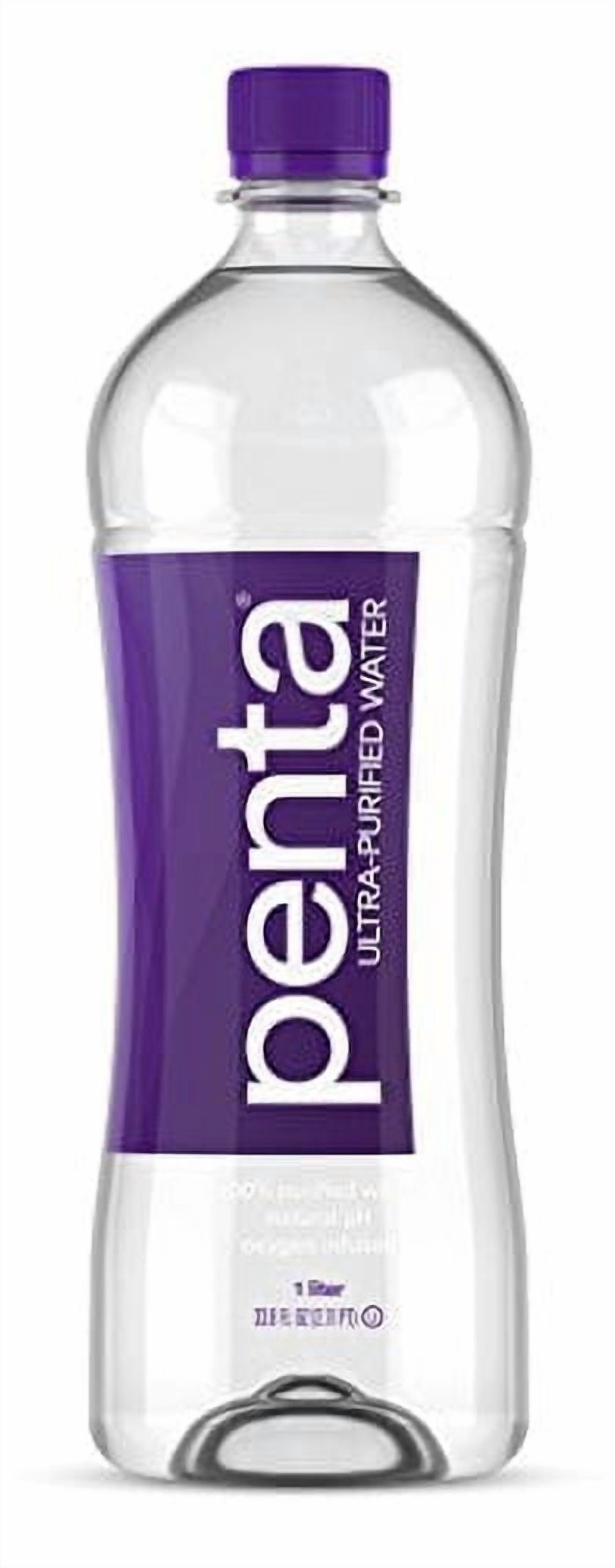 Penta Ultra-Purified Water, Oxygen Infused Natural pH Hydration, Solar-Powered 13 Step Purification Process, 405.6 Fl Oz (Pack of 12)