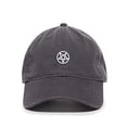 thumbnail image 1 of Pentacle Sign Baseball Cap Embroidered Cotton Adjustable Dad Hat Charcoal, 1 of 1