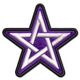 thumbnail image 1 of Pentacle Star Witch Wicca Occult Applique Multi-Color Embroidered Hook & Loop Patch - 3.5 Inch Large, 1 of 5
