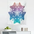 thumbnail image 1 of Pentacle Tapestry, Heads of Black Cats Forming a Mandala Design with Crescent Moon Pentagram Star, Fabric Wall Hanging Decor for Bedroom Living Room Dorm, 5 Sizes, Multicolor, by Ambesonne, 1 of 1