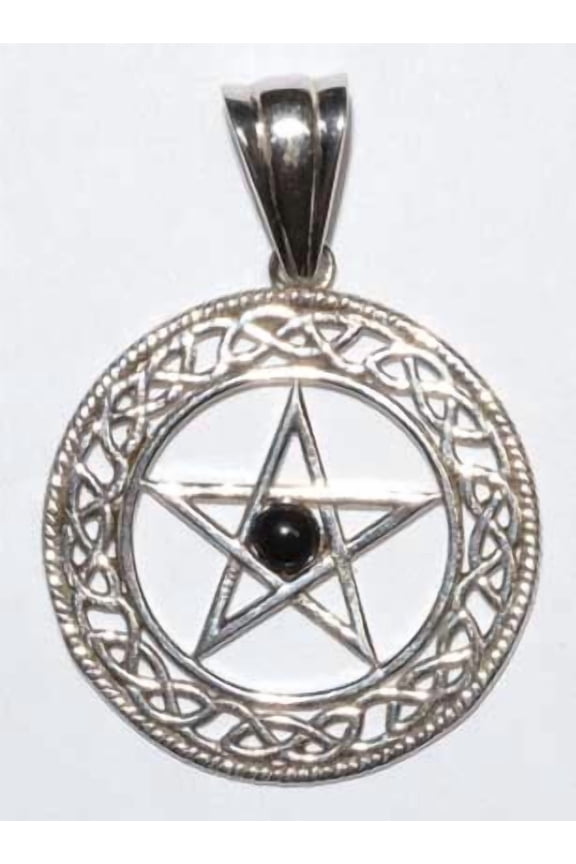 Pentacle black obsidian pendant | Trending Now