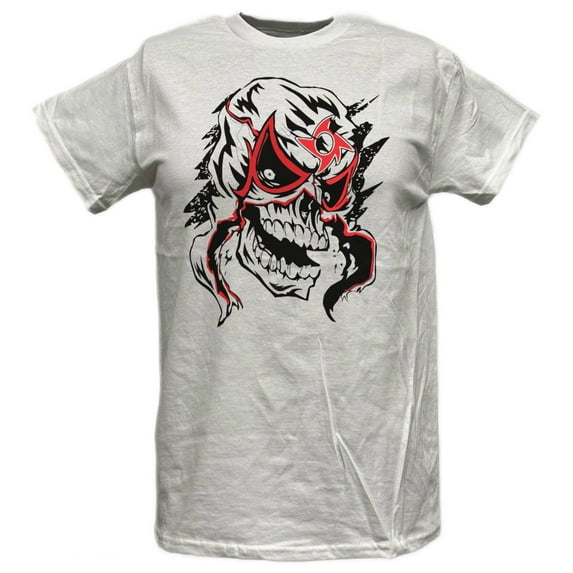 Pentagn Jr Penta Wrestler Luchador Mask Logo White T-shirt