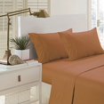 thumbnail image 1 of Pentagon Collection 1800 Series Wrinkle Resistant Embossed Sheet Set (Full, Sand Stone), 1 of 1
