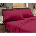thumbnail image 1 of Pentagon Collection 1800 Series Wrinkle Resistant Embossed Sheet Set (Queen, Burgundy), 1 of 4