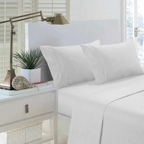 Home Sweet Home Dream 1800 Series Elegant Deep Pocket Luxury Bed Sheet Set, Soft & Durable (Twin XL, White)