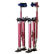 Pentagon Tool Professional 18-30 Drywall Stilts For Sheetrock Painting or Cleaning - Red