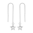 thumbnail image 1 of Pentagram 925 Sterling Silver Threader Earrings, 1 of 3