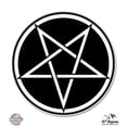 thumbnail image 1 of Pentagram Circle - 5" Vinyl Sticker - For Car Laptop I-Pad - Waterproof Decal, 1 of 1