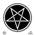 thumbnail image 1 of Pentagram Circle - 8" Vinyl Sticker - For Car Laptop I-Pad - Waterproof Decal, 1 of 1