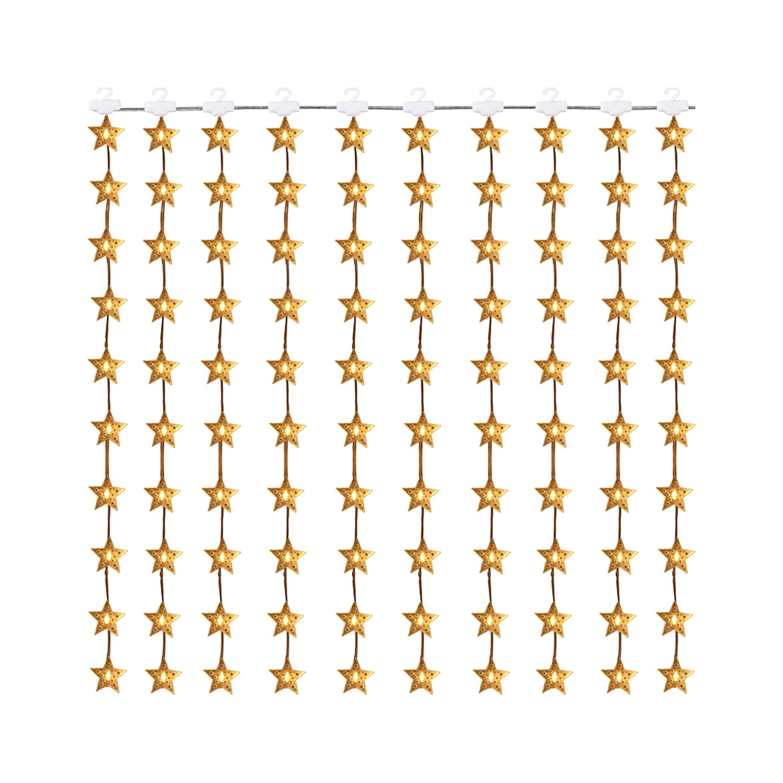 Pentagram Curtain Lights, USB LED Pentagram String Lights, Eight