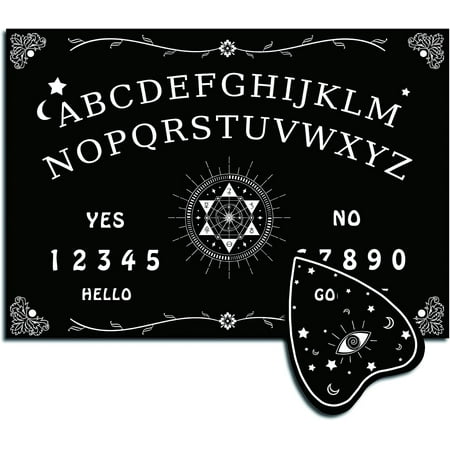 Pentagram Pendulum Board Wooden Talking Boards with Planchette Black Dowsing Divination Wood Spirit Board Game Kit Spirit Hunt Metaphysical Message price history and forecast - Jingyao WT DJEW-WH0324-001