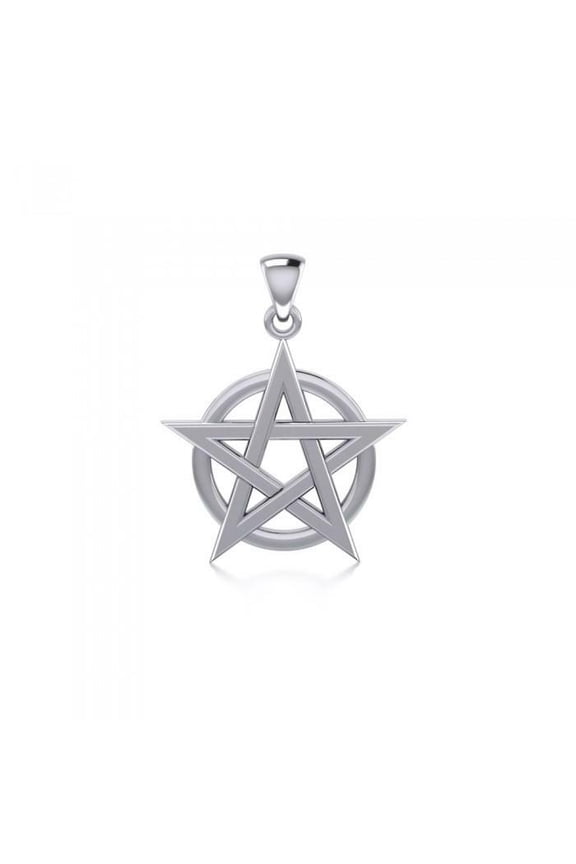 Pentagram Pentacle 925 Sterling Silver Pendant Fine Jewelry Wiccan Star Pagan