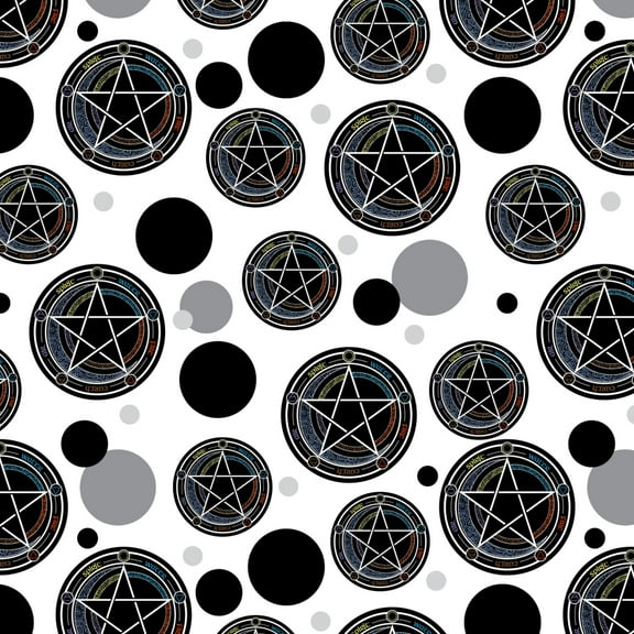 Pentagram Pentacle Star Wiccan Witch Premium Gift Wrap Wrapping Paper Roll