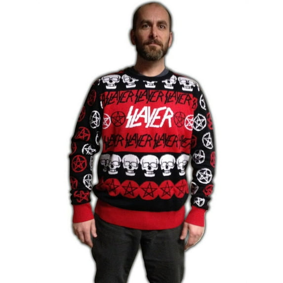 Pentagram & Skulls Adult Christmas Sweater