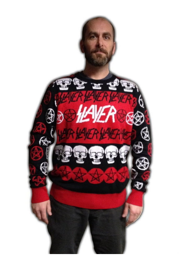 Pentagram & Skulls Adult Christmas Sweater