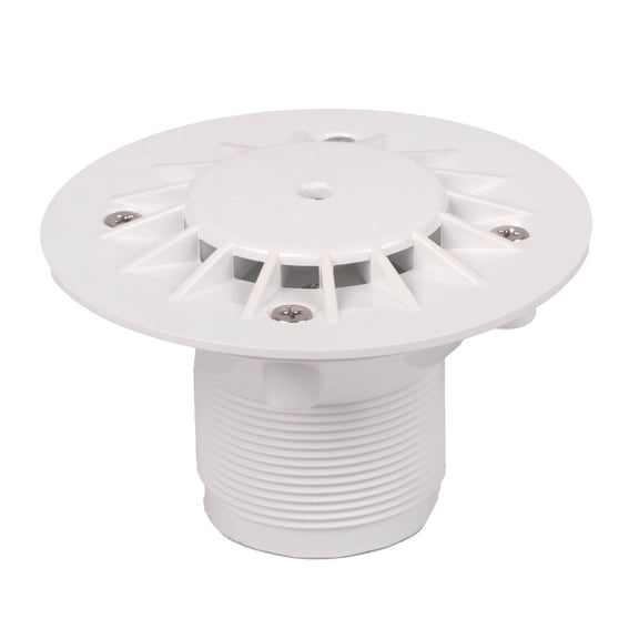 Pentair 08417-0000 Floor Inlet Fitting with 1.5" Slip Brushing 2" Slip - White