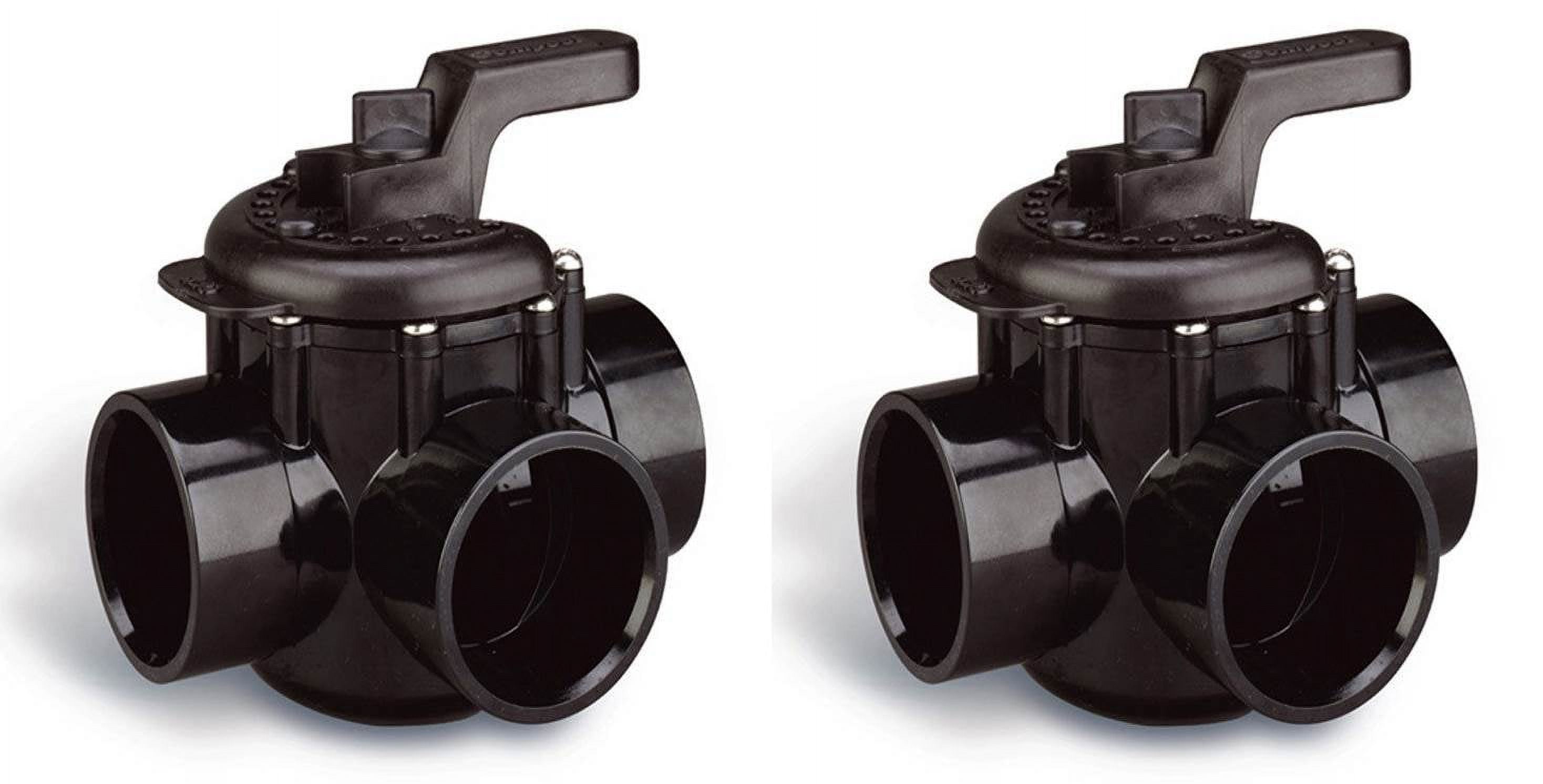 Pentair 263028 Pool 3-Way Plumbing PVC No Lube Diverter Valves 2