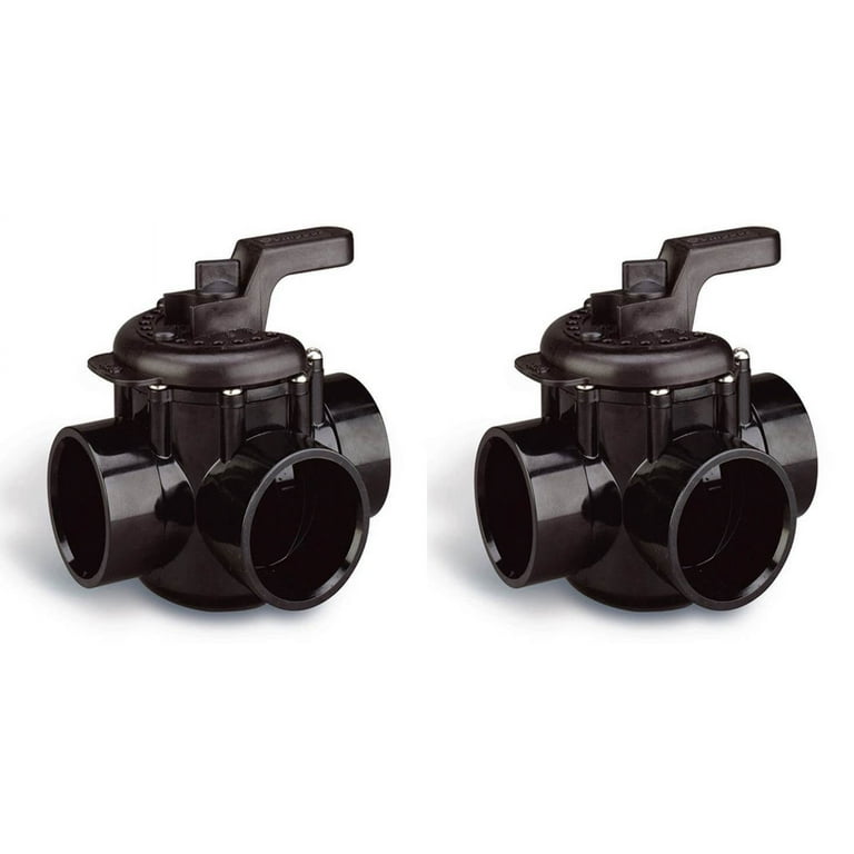 Pentair 263028 Pool 3-Way Plumbing PVC No Lube Diverter Valves 2
