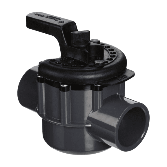 Pentair 263038 Swimming Pool 1.5" PVC 2-Way 150 PSI High Flow Diverter Valve
