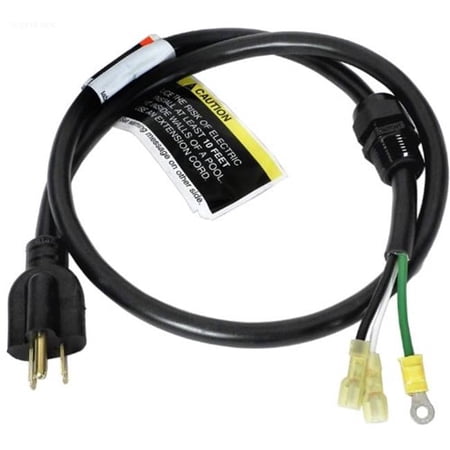 Power Cord, NEMA 15A, 3 foot, 3 Wire, with Strain Relief