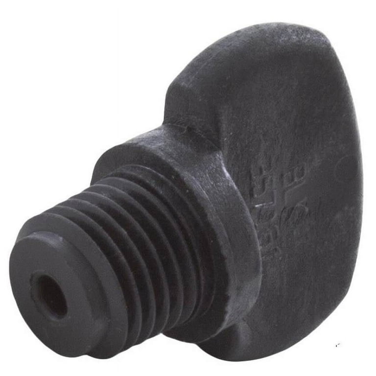 Pentair 357161 Black Drain Plug Replacement for Pool Spa Pump and