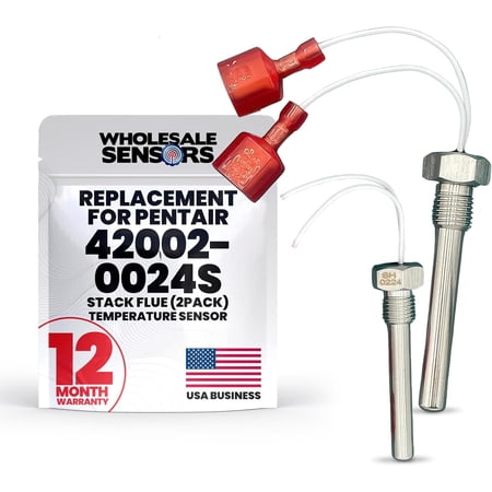 Pentair 42002-0024S Replacement Stack Flue (2-Pack) for Pool and Spa Heater Electrical Systems 12 Month Warranty