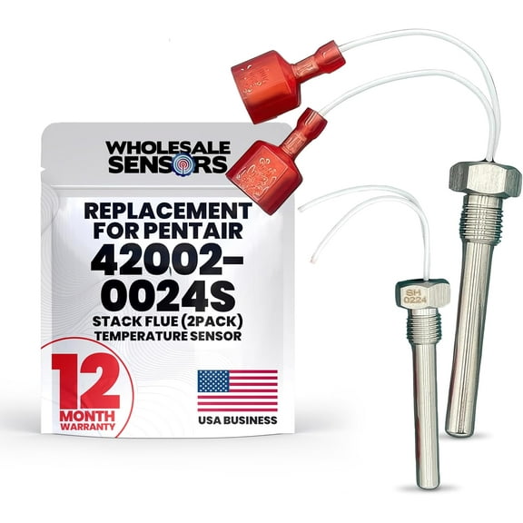 Pentair 42002-0024S Replacement Stack Flue (2-Pack) for Pool and Spa Heater Electrical Systems 12 Month Warranty