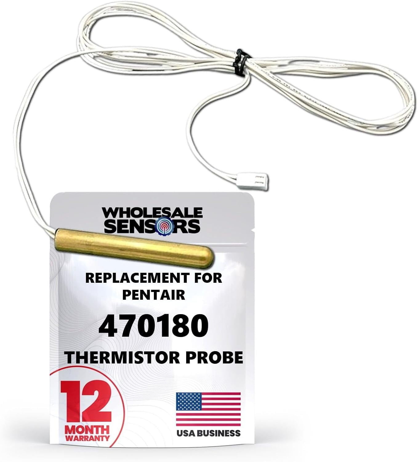 Pentair 470180 Replacement Thermistor Probe for MiniMax & PowerMax Pool ...