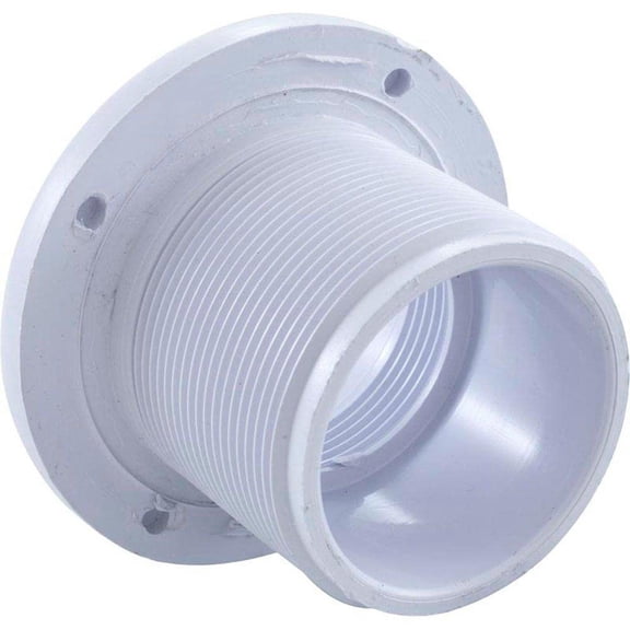 Pentair 542402 Threaded and Socket Gunite Concrete Long Body Return Pool Fitting, White