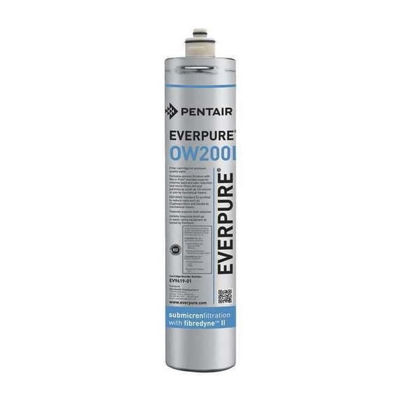 Everpure Quick Connect Filter, 0.5 gpm, 0.5 Micron, 3" O.D., 17 in H EV961906-75