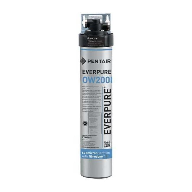 Everpure Water Filter System, 0.5 gpm, 0.5 Micron, 19 in H EV927570-75