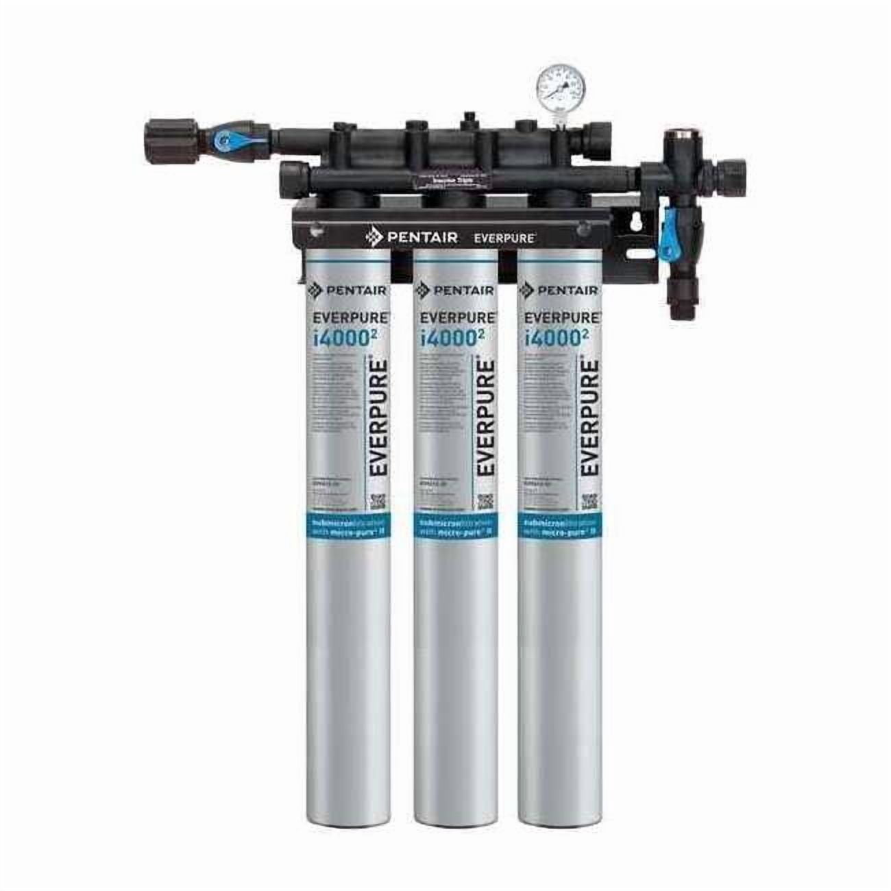 Pentair/Everpure Water Filter System,0.5 micron,26 1/4" H  EV932503-75