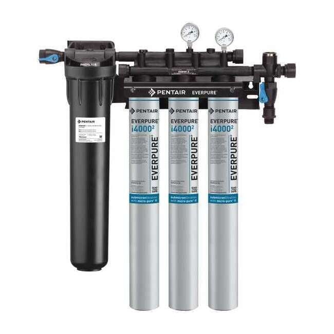 Pentair/Everpure Water Filter System,0.5 micron,29 1/2