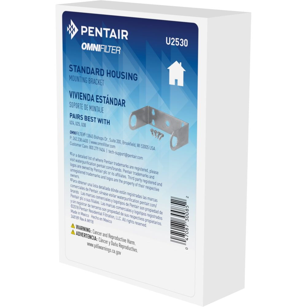 Pentair OMNIFilter U25/U30 Standard Water Filter Housing Mounting Bracket Kit