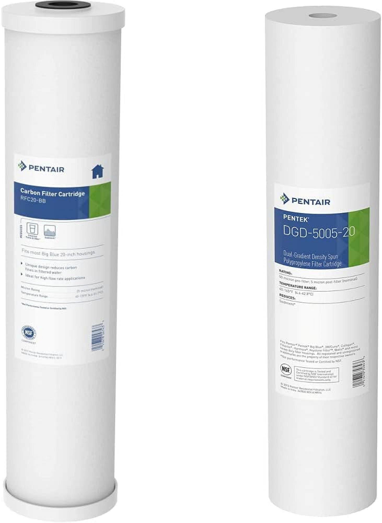 Pentair Pentek RFC20BB Big Blue Carbon Water Filter 20Inch Whole