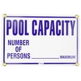 thumbnail image 1 of Pentair R230900 Pool Capacity Pool Sign, 1 of 3
