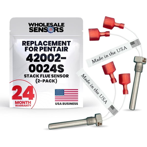 Pentair Stack Flue 42002-0024S (2-Pack) Replacement Sensor 2-yr Warranty Made in The USA