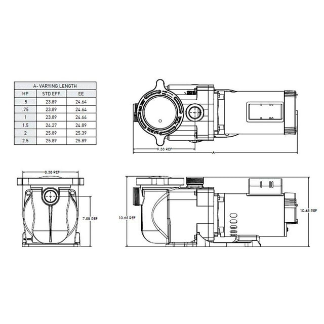Pentair SuperFlo 2.5 HP 230V Single Speed High Performance Pool Pump